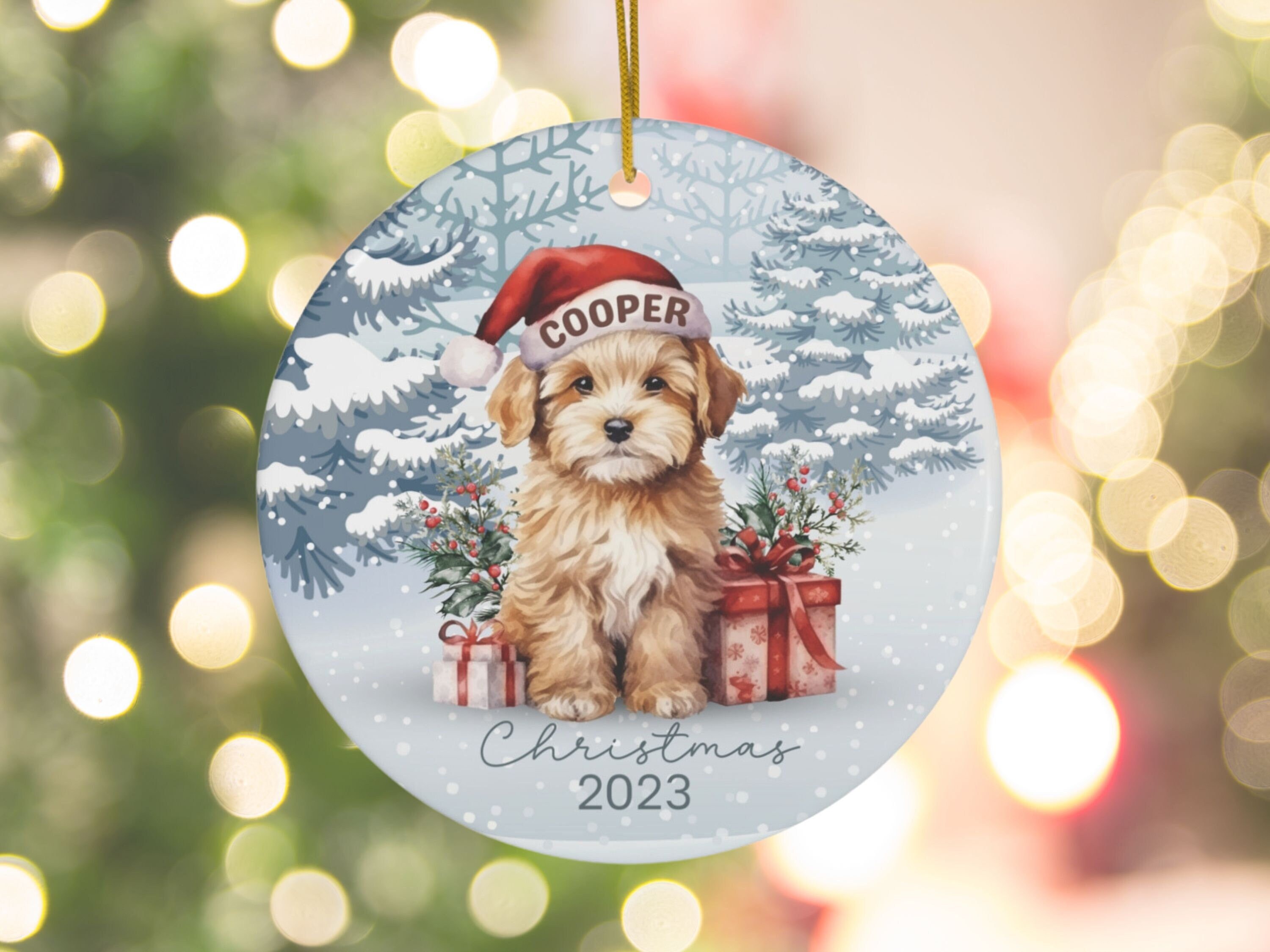 Maltipoo Christmas Ornamentmaltipoo Ornamentcustom Dog Ornamentmaltipoo Dogmaltipoo Gifts