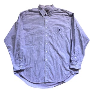 90s Ralph Lauren Big Shirt - Etsy