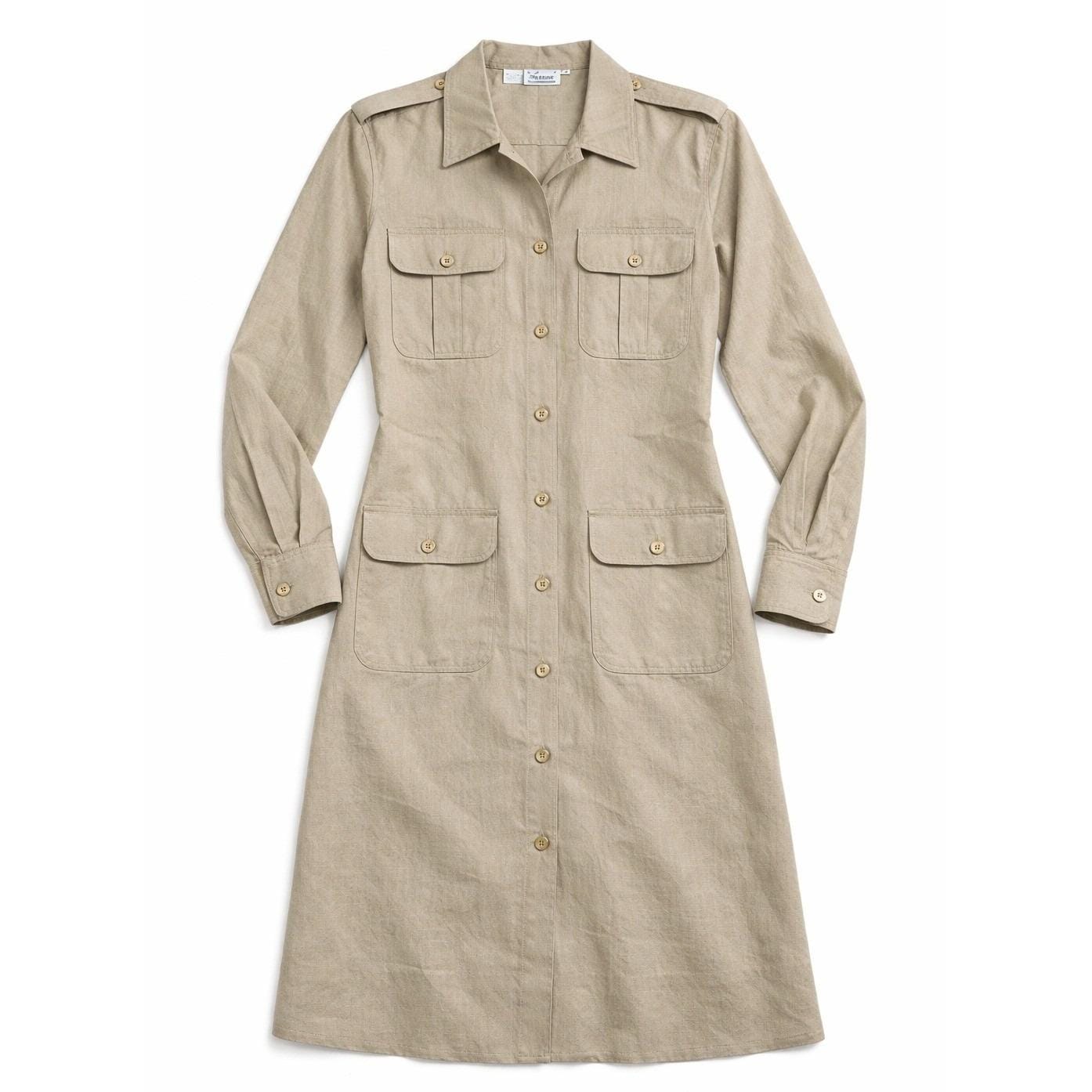 chinese dress ladies T Shirt Dress - Light Khaki