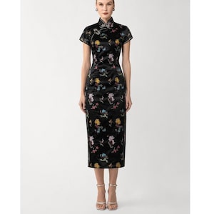 asian satin dress Asian satin dress style. Left or right outfit?