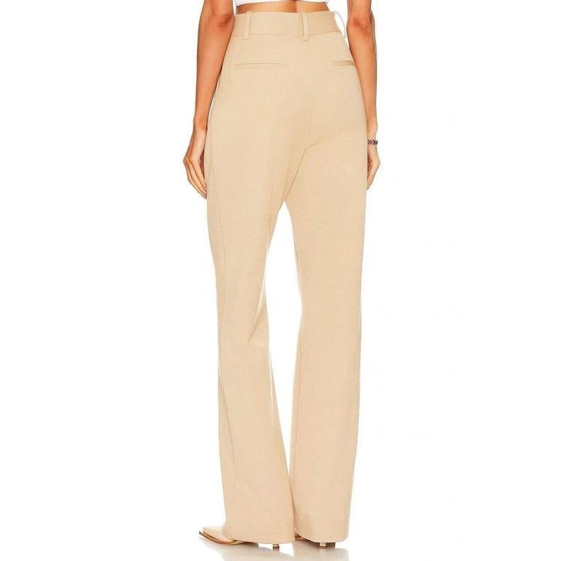 Favorite Daughter The Favorite Pant Sz 12 Pleated Wide Relax Fit High Rise Beige image 2