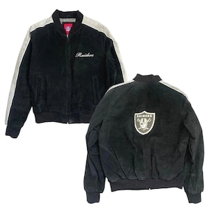 Raiders Jacket Leather - Etsy