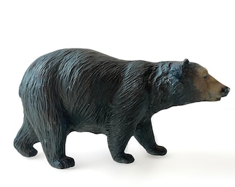 Vintage Breyer Reeves Black Bear Wildlife Figure 1970s Molding Co Made in USA