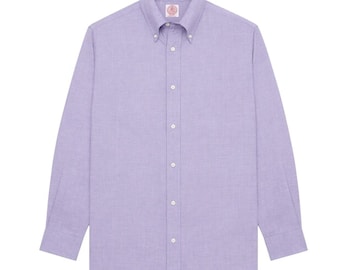 Vtg J.Press Oxford Button Down Shirt Men XS Lilac Purple 100% Cotton Preppy