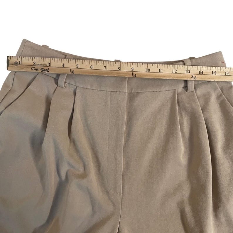 Favorite Daughter The Favorite Pant Sz 12 Pleated Wide Relax Fit High Rise Beige image 8