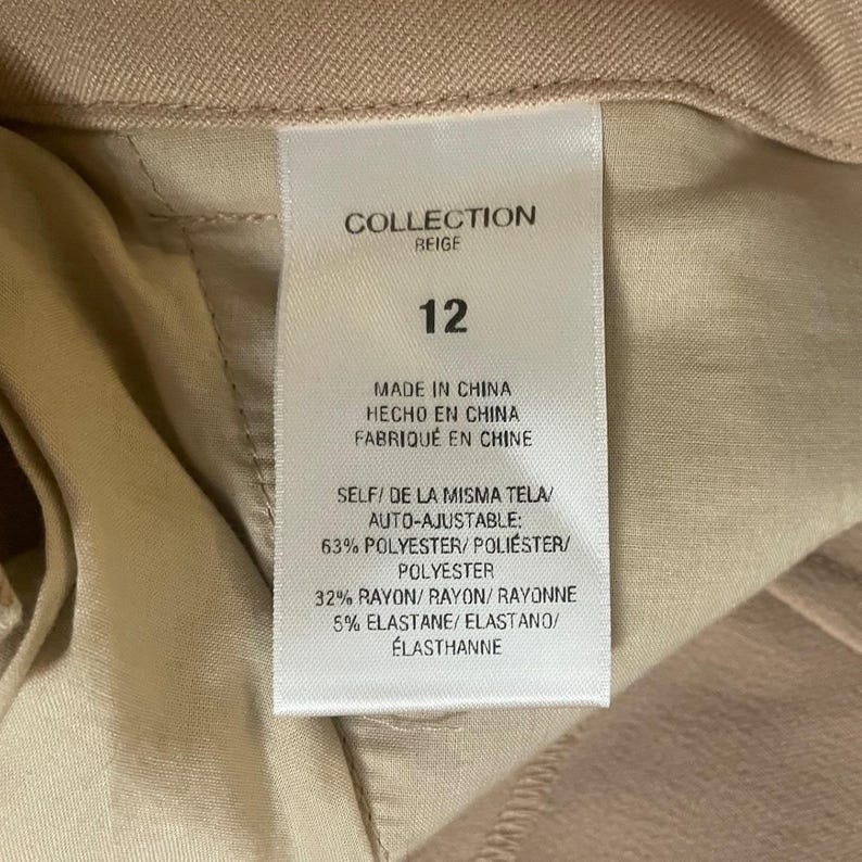 Favorite Daughter The Favorite Pant Sz 12 Pleated Wide Relax Fit High Rise Beige image 4