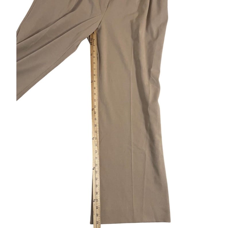 Favorite Daughter The Favorite Pant Sz 12 Pleated Wide Relax Fit High Rise Beige image 9
