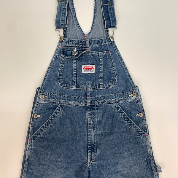 Vintage IKEDA Denim Overalls | Made In Canada | Genuine Classic Overalls | Mid Wash