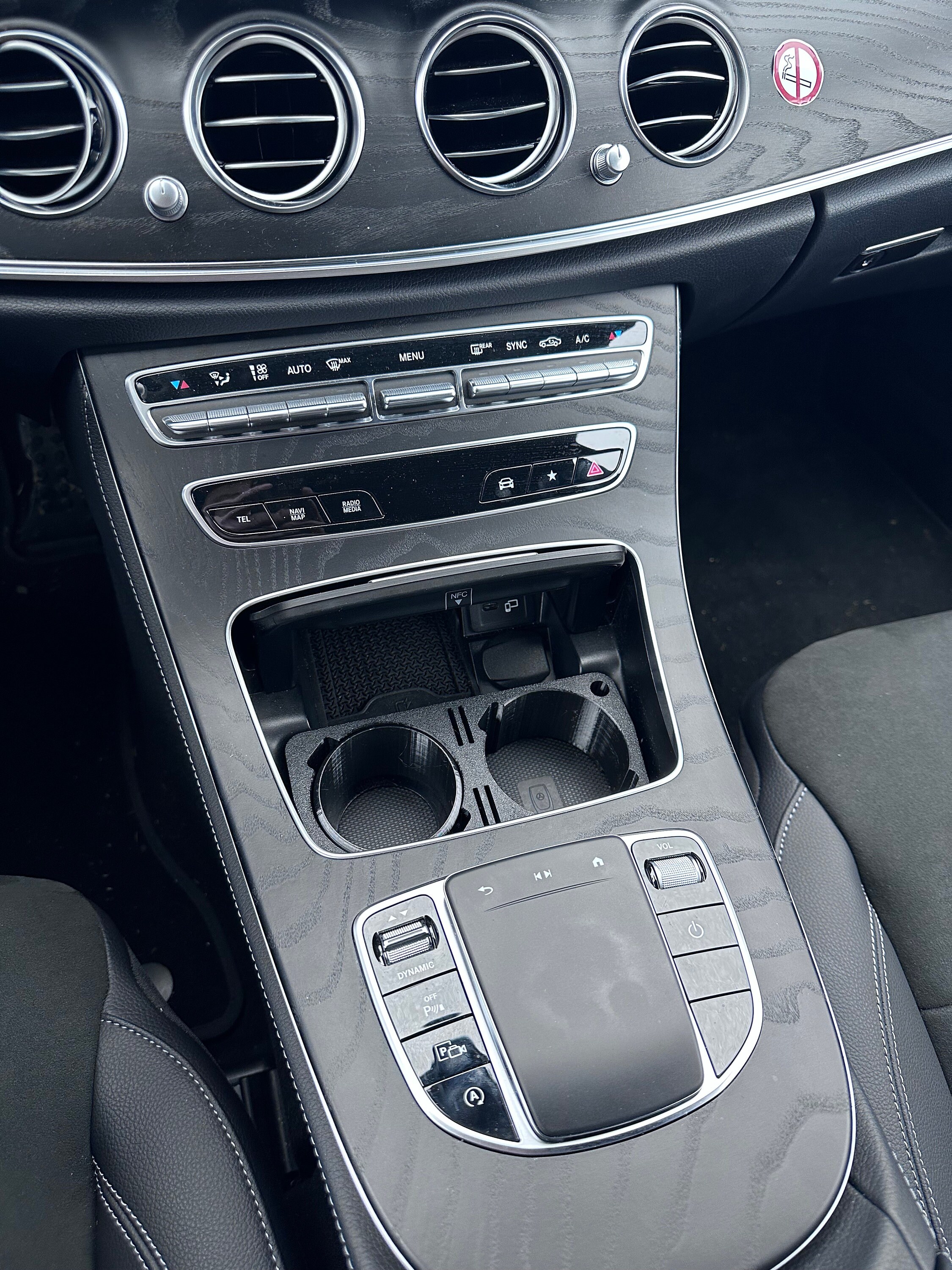 For Mercedes W211 Car Center Console Water Cup Holder Drink Stand