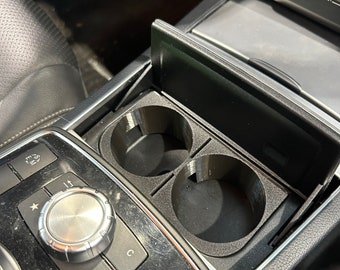 Mercedes Benz E-Klasse Coupé Cabrio W207 C207 A207 BJ 2014-2017 Cupholder Getränkehalter in PETG (auch für heisse Tage)