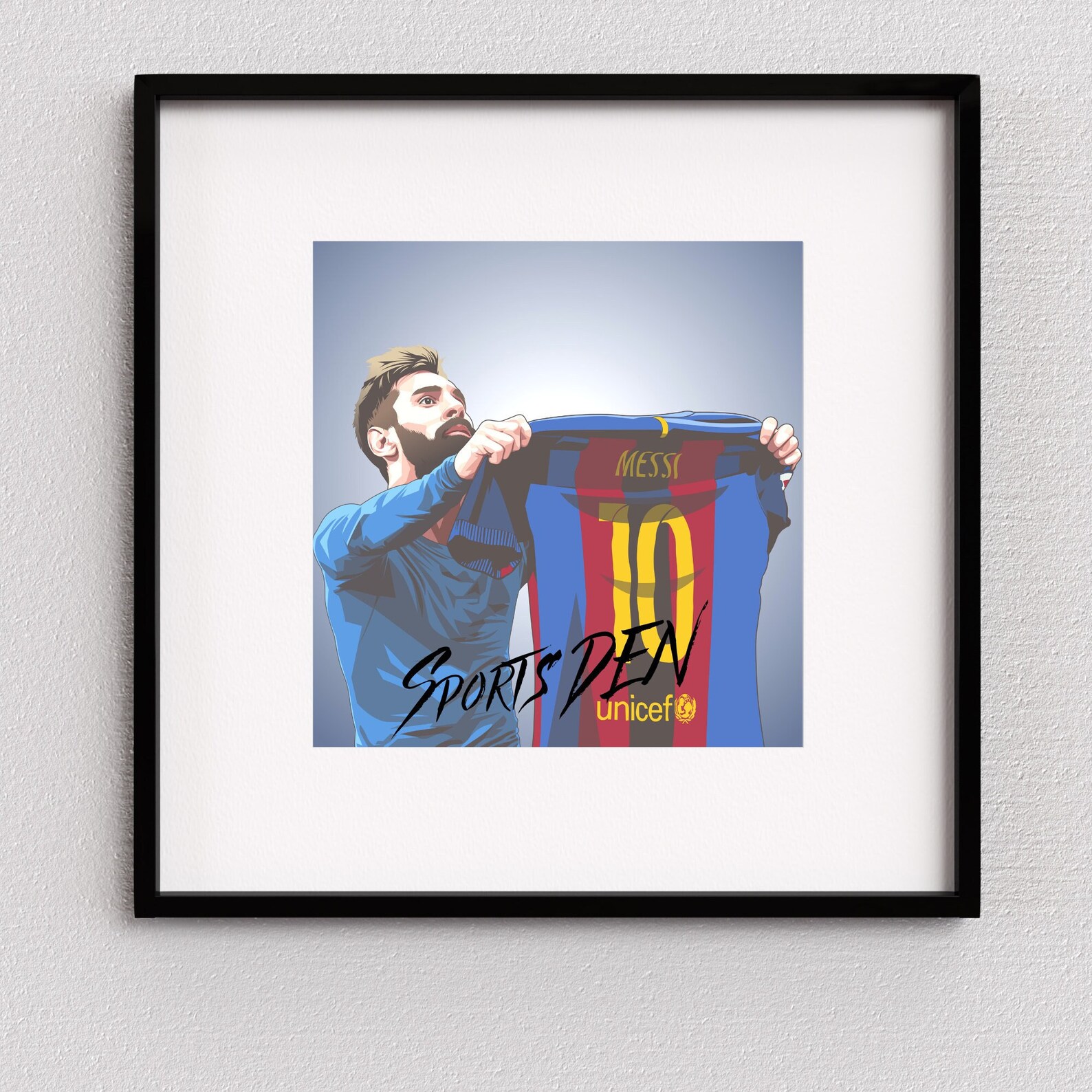 SOCCER PLAYER POSTER Messi Digital Art Lionel Messi Png Etsy