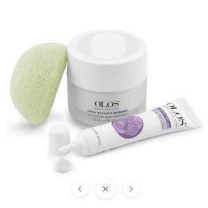Olos Viso Kit Moisturizing Program - Moisturizing Cream + Eye and Lip Cream + Konjac Sponge - LIMITED EDITION