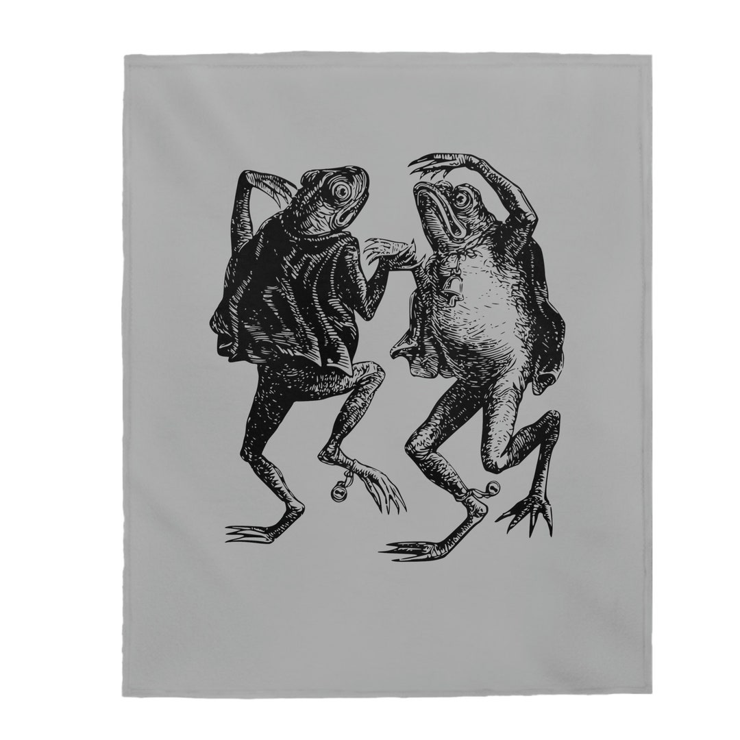 Dancing Frogs Toads Frog Lover Vintage Style Art 19th Etsy