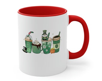 St. Patrick's Day Coffee, St. Patrick's Day, Shamrock, Lucky, St. Paddys Day, Irish day, Funny Gift, Accent Coffee Mug