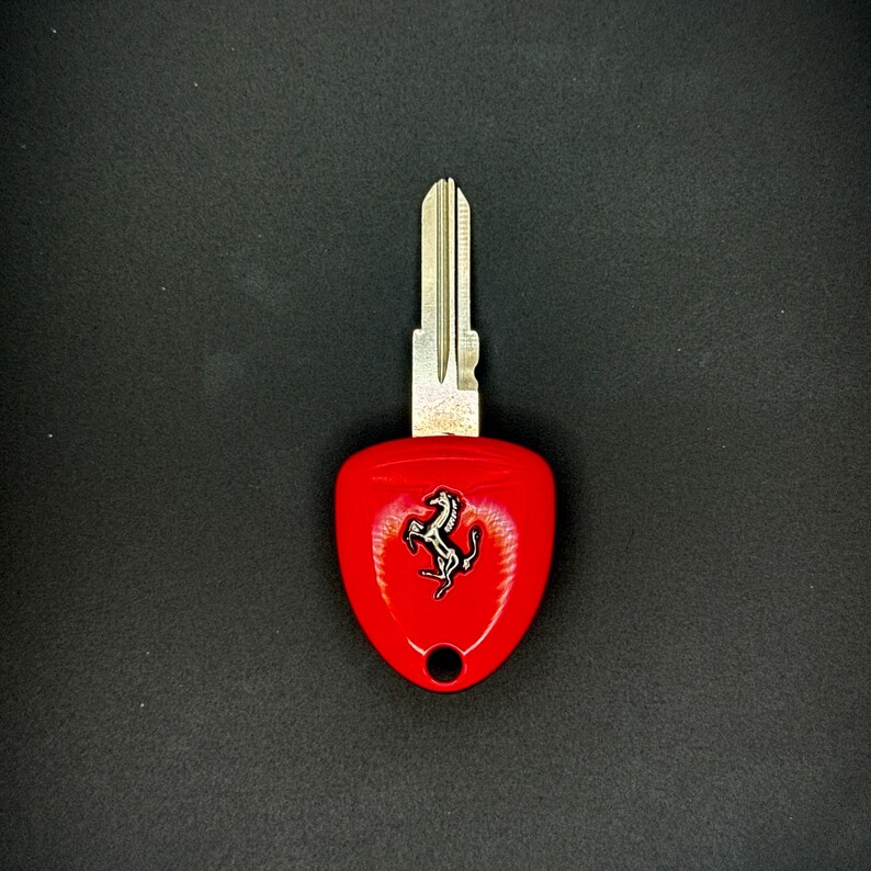 Red Ferrari Style Key Fob Keychain for Car Lovers – Supercar Inspired ...