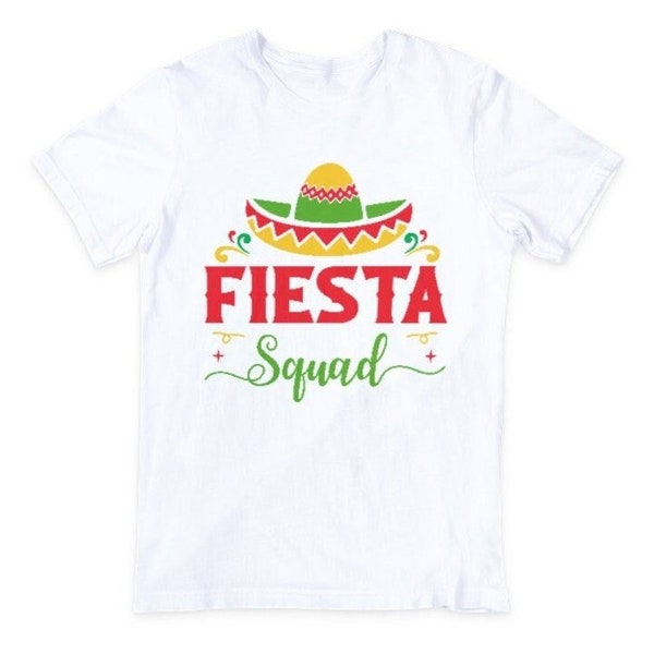 Fiesta Squad Svg, Cinco De Mayo Svg, Fiesta Quote Cut Files, Mexican Hat Svg, Sombrero Svg, Fiesta Svg, Party Svg, Mexico American Svg