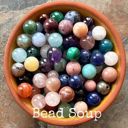 Bead Soup Gemstone Crystal Beads // 80 Gram Package 100 Etsy
