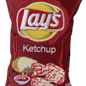 iron-on 6” x 4” embroidered “Lay’s Ketchup” patch. *limited*