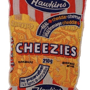 iron-on 6x4” embroidered Canadian ”Cheezies” patch