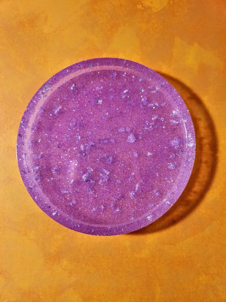 Glitter Epoxy Resin Coaster NEW COLORS Etsy