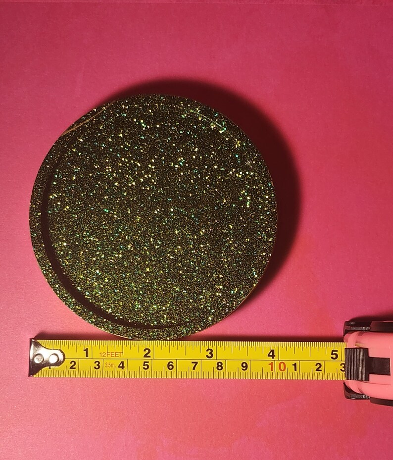 Glitter Epoxy Resin Coaster NEW COLORS Etsy