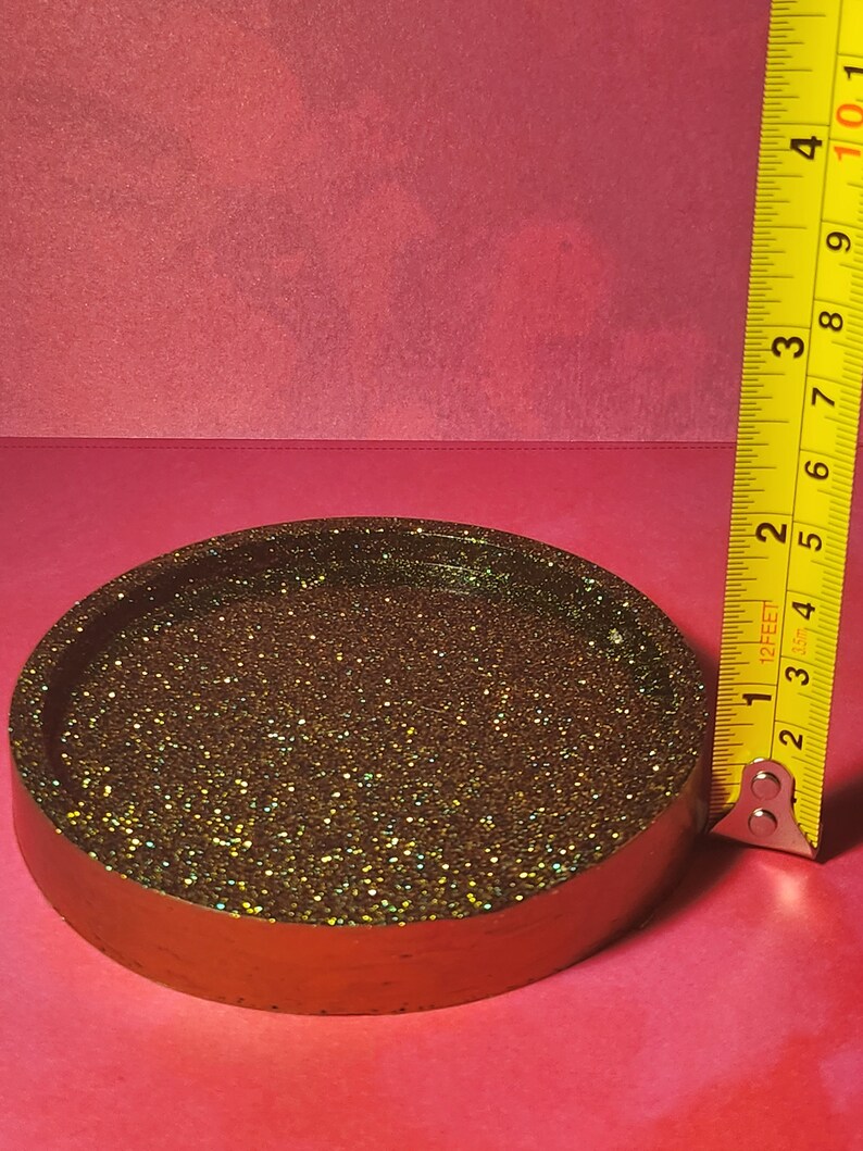 Glitter Epoxy Resin Coaster NEW COLORS Etsy