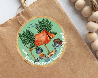 Homeschool Sticker Nature Sticker for Homeschoolers Camping Homeschooling Sticker Homeschooling Gift for Kid Homeschool Reward Nature Bundle