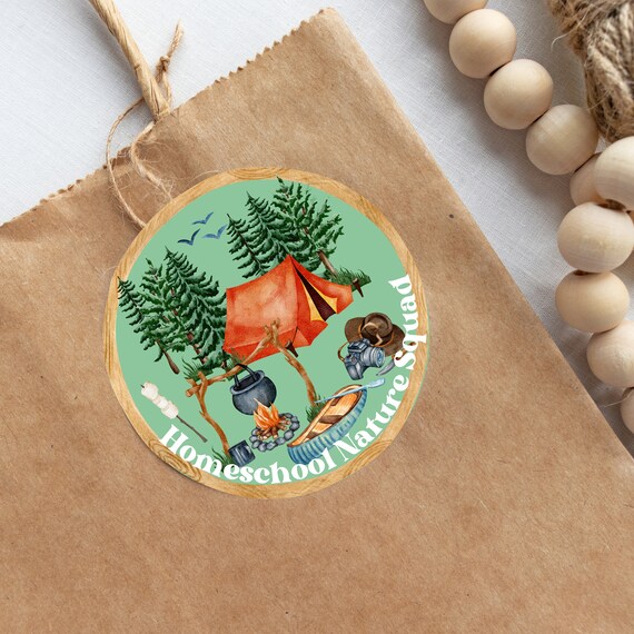 Homeschool Sticker Nature Sticker for Homeschoolers Camping Homeschooling Sticker Homeschooling Gift for Kid Homeschool Reward Nature Bundle