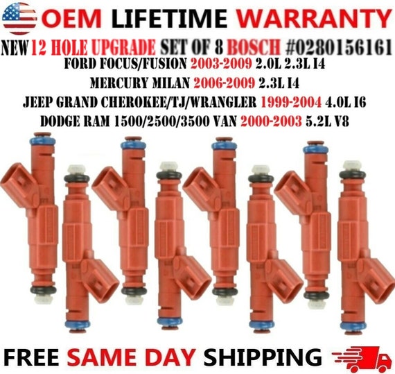 Brand NEW BOSCH 12 Hole Upgrade Set of 8 Fuel Injectors for - Etsy