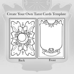 Machen Sie Ihre eigenen Tarotkarten | Druckbare Tarot Karten Vorlage | Mini-Tarot-Kartenvorlage | Clow Card inspiriert Vorlage - digitaler Download