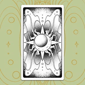 Diseño de respaldo de carta de tarot-Celestia / Diseño de carta de tarot imprimible / Diseño de respaldo de carta de tarot / Descarga digital inspirada en Clow/Puella Magica