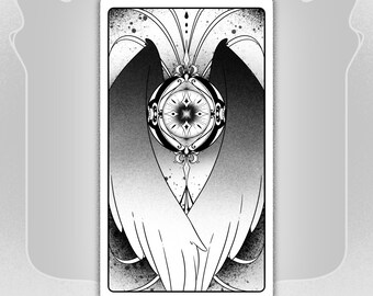Tarot Card Back Design-Seed | Printable Tarot Card Design | Tarot Card Back Design | Clow/Puella Magica Inspired Template-Digital Download
