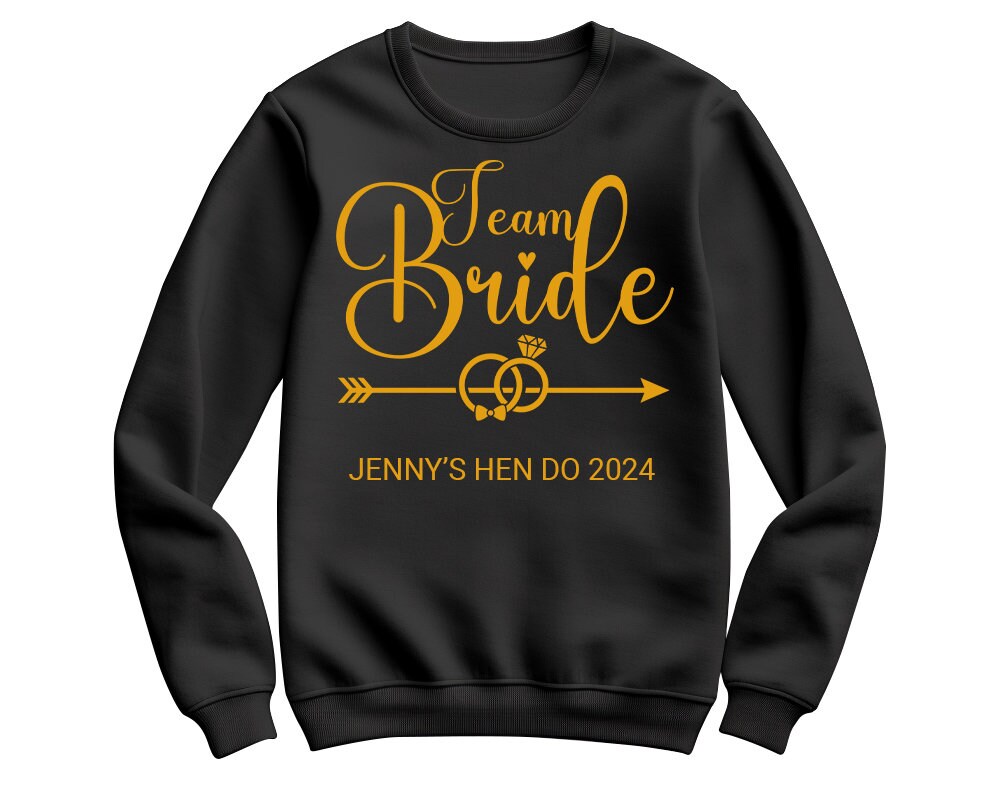 Custom Hen Party Sweater, Personalised Bachelorette Party Sweathirts ...