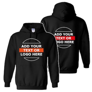 Personalisierter Logo Hoodie - Personal Hoodie - Personalisierbar mit Ihrem eigenen Firmennamen und Logo