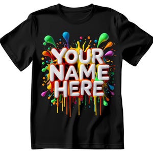 Custom Printed T-Shirt, Personalised shirt -  Your Brand, picture or text Tshirt,  for Hen parties, Companies, Christmas, Birthdays - UNISEX