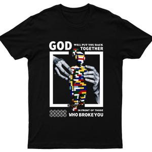 God Will Put You Back Tshirts, Christian Tshirt Graphic Tshirt, Religiuos Shirt, Inspirational Tee, Blessed tshirt for men and women