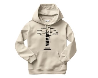Benutzerdefinierte Muttertag Hoodie, Mama personalisiertes Geschenk für Muttertag, Mama Tree Hoodie Geschenk für Mama, Geburtstag Hoodie für eine spezielle Mutter