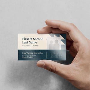 JW Special Convention 2025 BULK Contact Card Custom Template (Standard Business Card Size 3.5&quot; x 2&quot;)