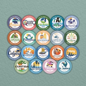 JW International Convention Geschenke 2026 BULK Logo Aufkleber Singles (1,5 "Durchmesser)