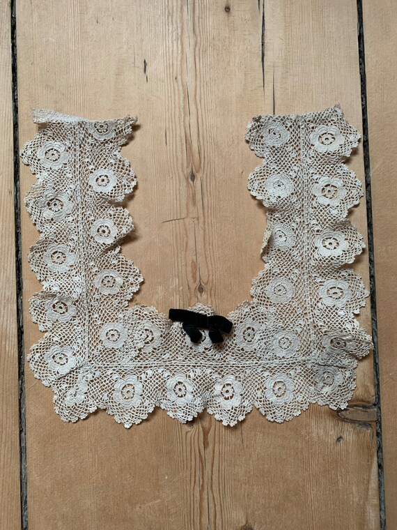 Antique Crocheted Girl’s Bib Collar