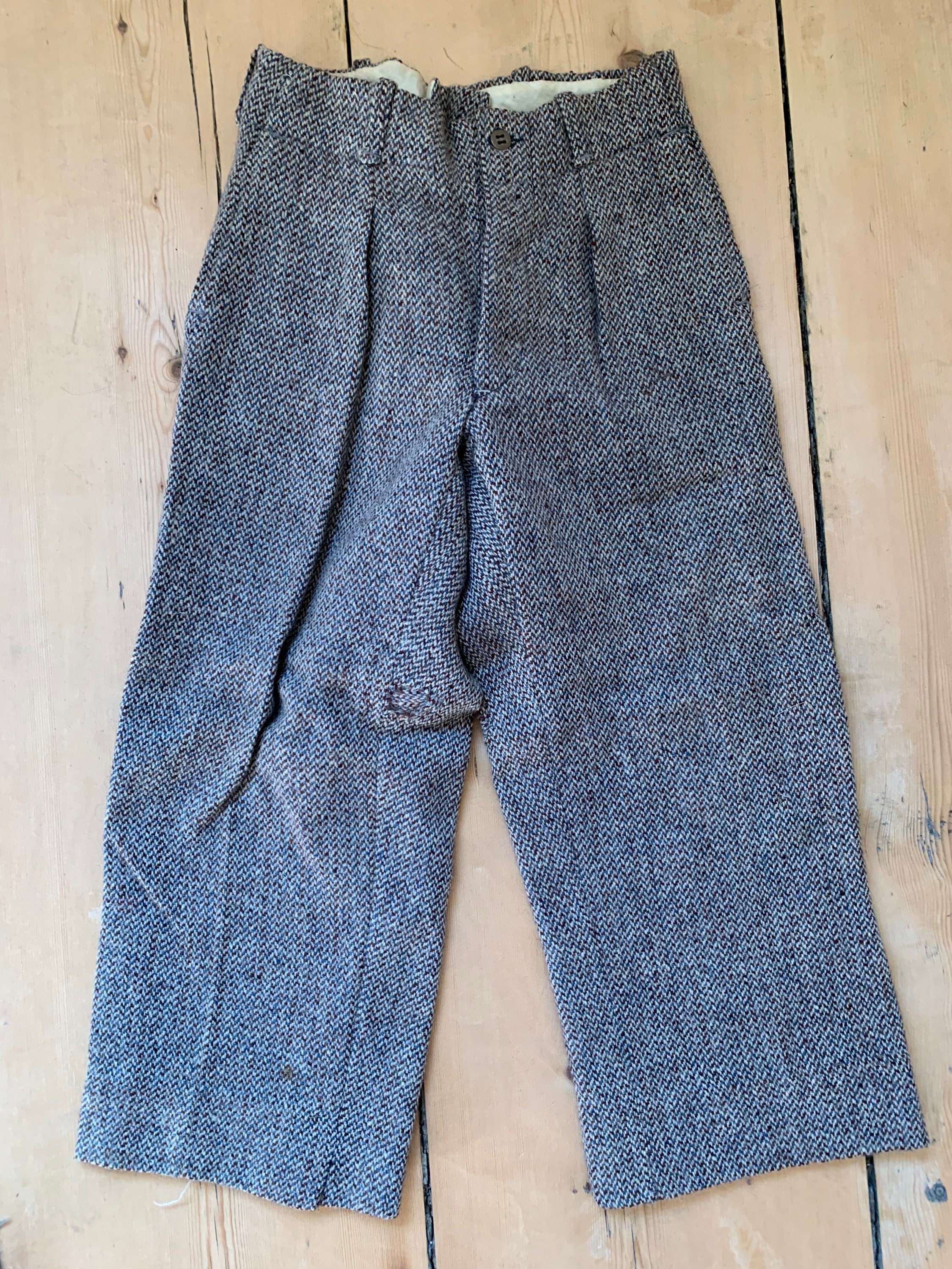 【80s】Vintage Wool Wide Trousers TalonZip Vintage 80s Trousers Dress pants talon zipper grey wool
