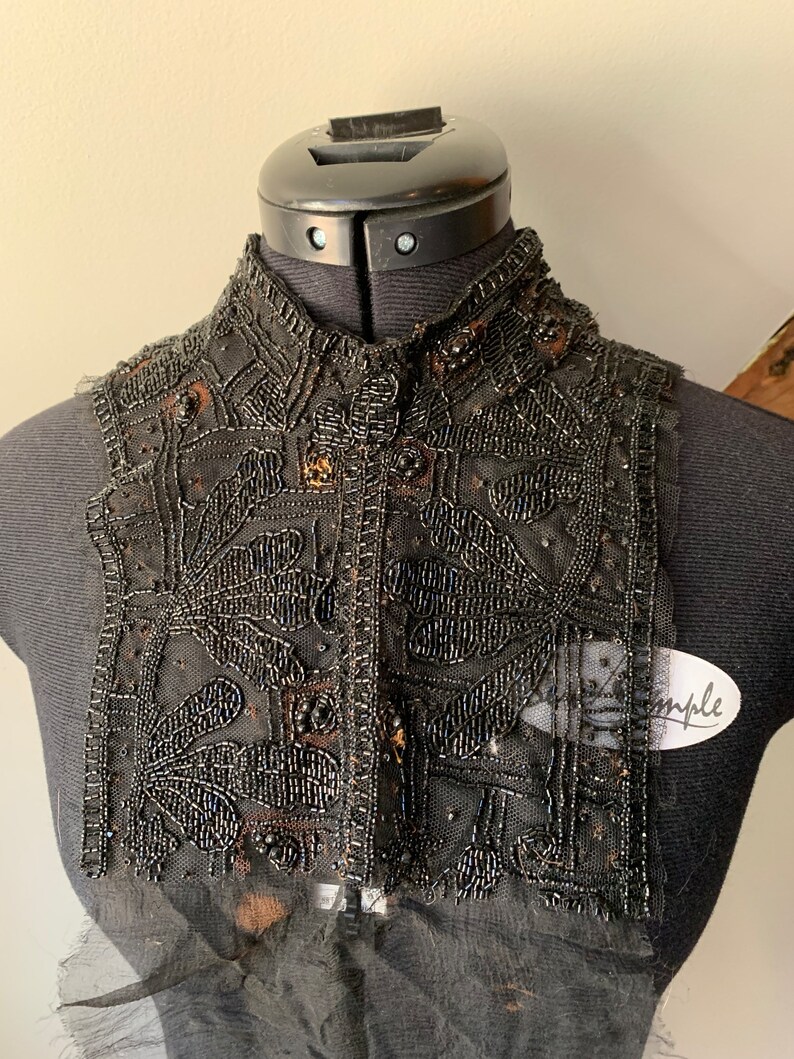 Antique Beaded Victorian Collar & Yoke Etsy