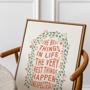 The Best Things in Life Happen Unexpectedly Poster | Greece Inspired ...