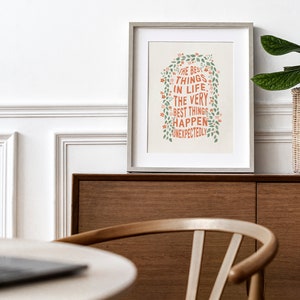 The Best Things in Life Happen Unexpectedly Poster | Greece Inspired ...