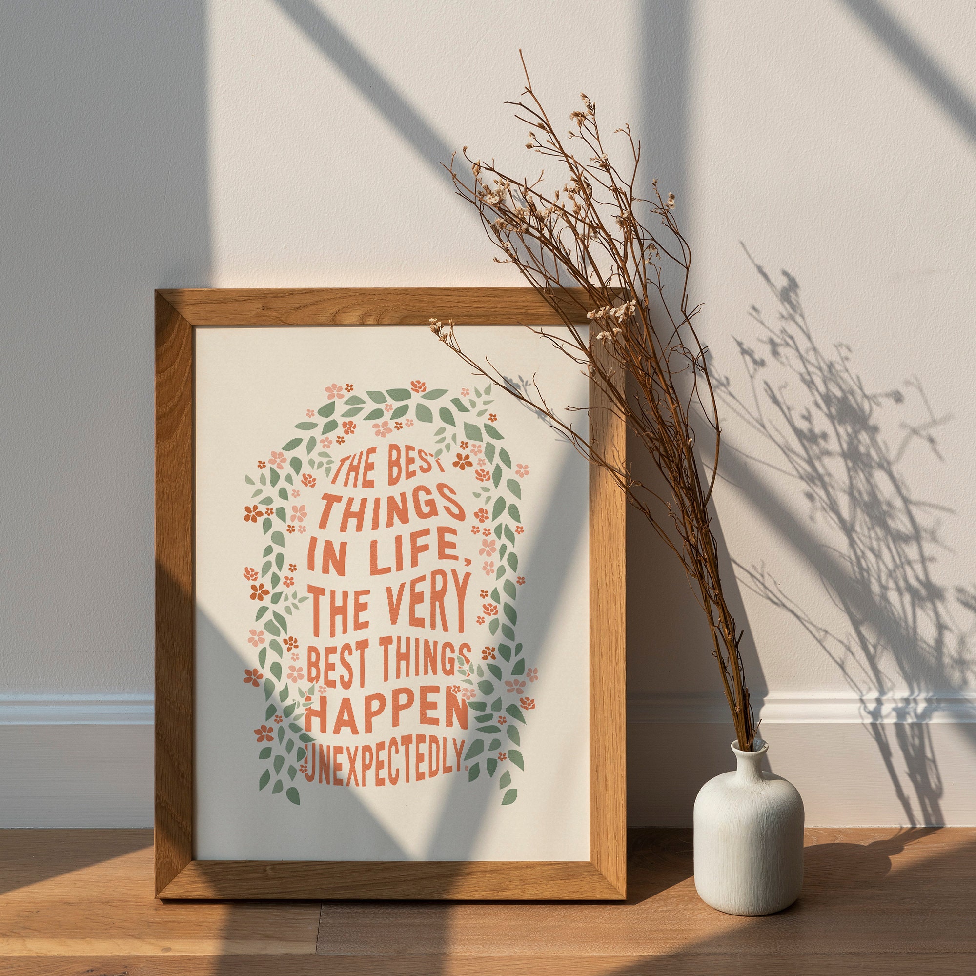 The Best Things in Life Happen Unexpectedly Poster | Greece Inspired ...