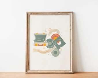 Remus und Sirius Musik Poster / All the Young Dudes / The Marauders Kunstdruck / Geschenk für Buchliebhaber / Zauberer Kunst