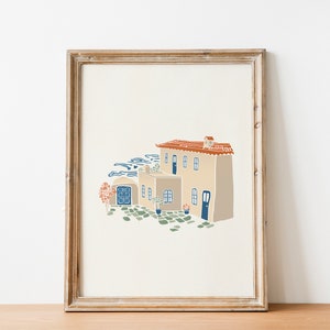 Mamma Mia Greece Poster | Greece  Inspired Print | Greece European Wall Art | Summer Aesthetic Wall Decor