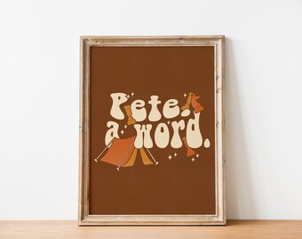 Peter Quote Poster | All the Young Dudes Inspired Print | Wizard Wall Art | ATYD The Marauders Era Wall Decor