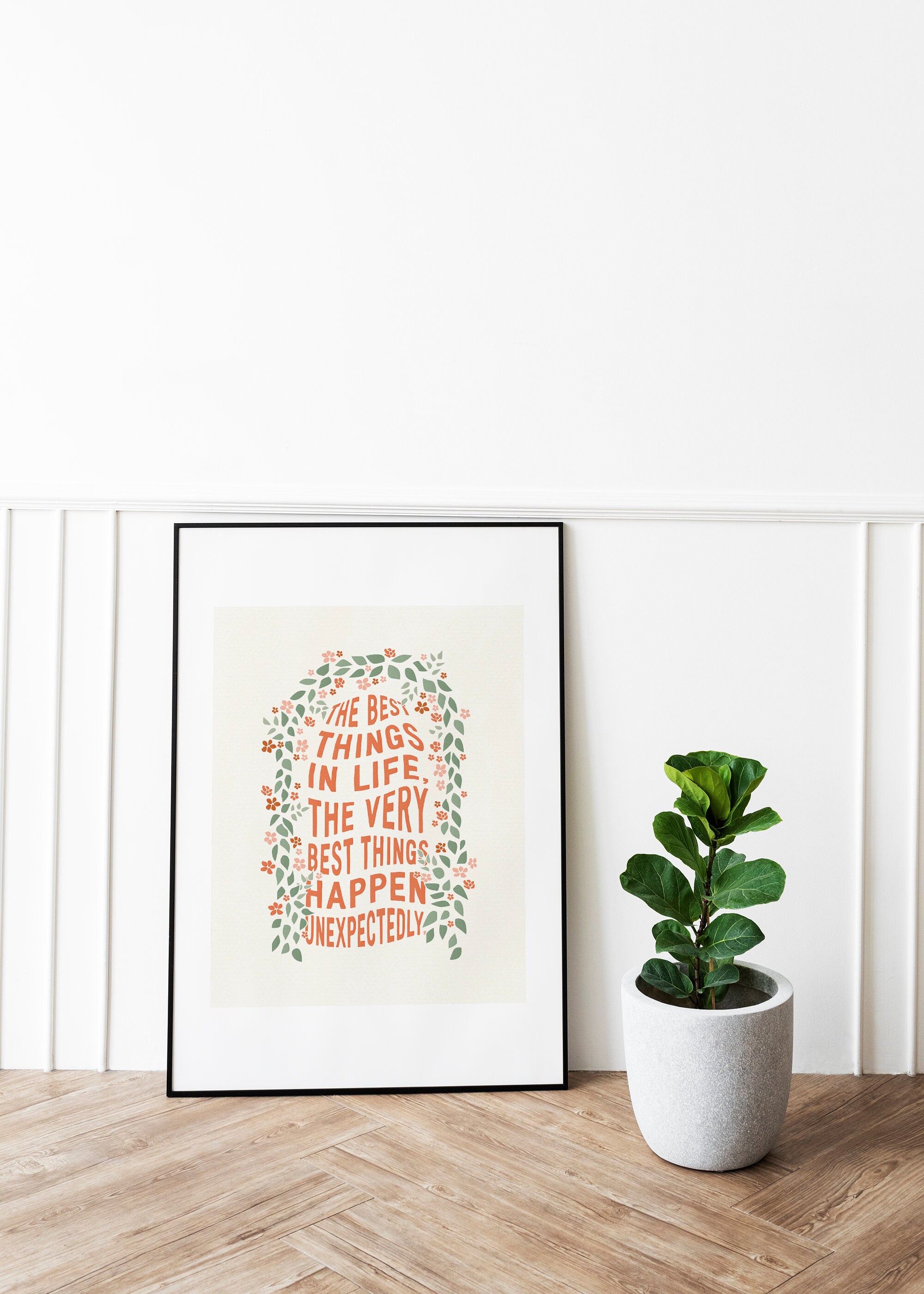 The Best Things in Life Happen Unexpectedly Poster | Greece Inspired ...