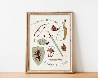 Narnia Gifts Poster / Narnia Inspired Print / Book Art / Narnia Inspired Wall Art / Narnia Aesthetic Wall Decor